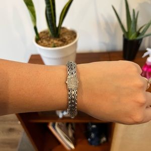 John Hardy Classic Chain Pave Bracelet 7.5 mm